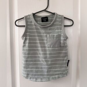 Seafoam Little Bipsy Stripped Tank